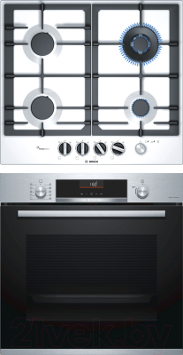 

Комплект встраиваемой техники Bosch, HBG536ES0R + PCH6A2M90R