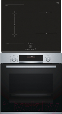 

Комплект встраиваемой техники Bosch, HBG536HS0R + PWP631BB1E