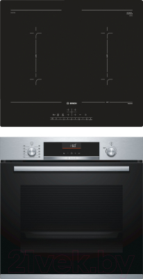 

Комплект встраиваемой техники Bosch, HBG536HS0R + PVQ611FC5E