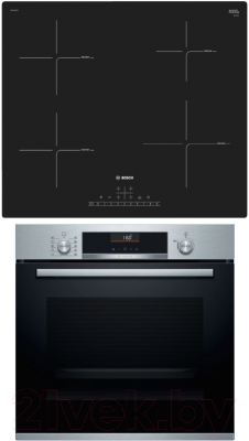 

Комплект встраиваемой техники Bosch, HBG536HS0R + PUE611FB1E