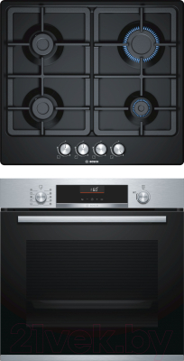 

Комплект встраиваемой техники Bosch, HBG536HS0R + PGP6B6O90R