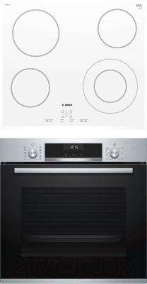 

Комплект встраиваемой техники Bosch, HBG537NS0R + PKF652BB1E
