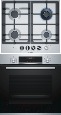

Комплект встраиваемой техники Bosch, HBG537NS0R + PCH6A5M90R
