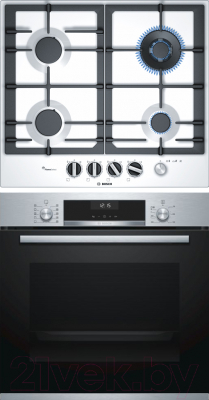 

Комплект встраиваемой техники Bosch, HBG537NS0R + PCH6A2M90R