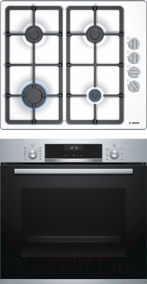 

Комплект встраиваемой техники Bosch, HBG537NS0R + PBP6C2B90