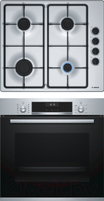 

Комплект встраиваемой техники Bosch, HBG537NS0R + PBP6B5B60
