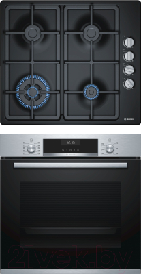 

Комплект встраиваемой техники Bosch, HBG537NS0R + PBH6C6B90R
