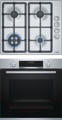 

Комплект встраиваемой техники Bosch, HBG537NS0R + PBH6C5B95R