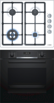 

Комплект встраиваемой техники Bosch, HBG557SB0R + PBH6C2B90R