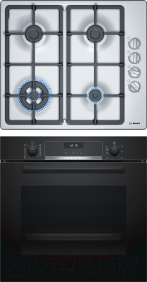 

Комплект встраиваемой техники Bosch, HBG557SB0R + PBH6C5B95R