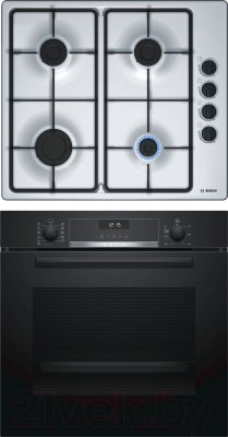

Комплект встраиваемой техники Bosch, HBG557SB0R + PBP6B5B60