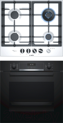 

Комплект встраиваемой техники Bosch, HBG557SB0R + PCH6A2M90R
