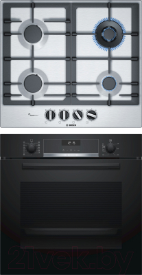 

Комплект встраиваемой техники Bosch, HBG557SB0R + PCH6A5B90R