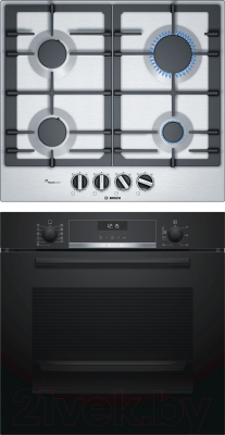 

Комплект встраиваемой техники Bosch, HBG557SB0R + PCP6A5B90R