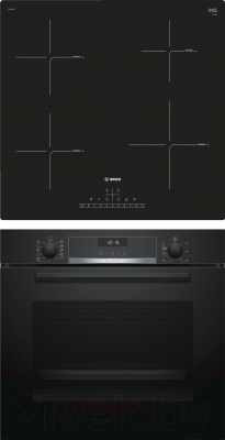 

Комплект встраиваемой техники Bosch, HBG557SB0R + PUE611FB1E