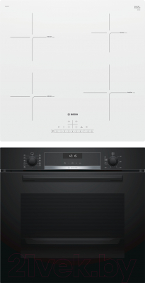 

Комплект встраиваемой техники Bosch, HBG557SB0R + PUE612FF1J