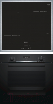 

Комплект встраиваемой техники Bosch, HBG557SB0R + PUE645BB1E