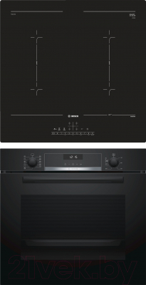 

Комплект встраиваемой техники Bosch, HBG557SB0R + PVQ611FC5E