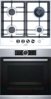 

Комплект встраиваемой техники Bosch, HBG632BS1 + PCH6A2M90R