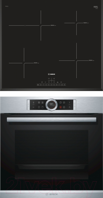 

Комплект встраиваемой техники Bosch, HBG632BS1 + PIF651FB1E