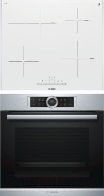 

Комплект встраиваемой техники Bosch, HBG632BS1 + PIF672FB1E