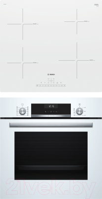 

Комплект встраиваемой техники Bosch, HBJ517YW0R + PUE612FF1J