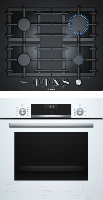 

Комплект встраиваемой техники Bosch, HBJ517YW0R + PPP6A6M90R