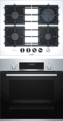 

Комплект встраиваемой техники Bosch, HBJ517YS0R + PPP6A2M90R