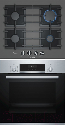 

Комплект встраиваемой техники Bosch, HBJ517YS0R + PPP6A9B90R