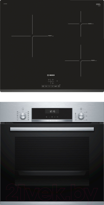 

Комплект встраиваемой техники Bosch, HBJ517YS0R + PUC631BB1E