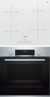 

Комплект встраиваемой техники Bosch, HBJ517YS0R + PUE612FF1J