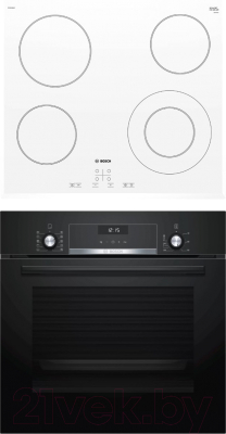 

Комплект встраиваемой техники Bosch, HBJ517YB0R + PKF652BB1E