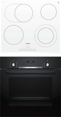 

Комплект встраиваемой техники Bosch, HBJ517YB0R + PKN652FP1E