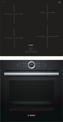 

Комплект встраиваемой техники Bosch, HBG672BB1F + PIE611BB1E
