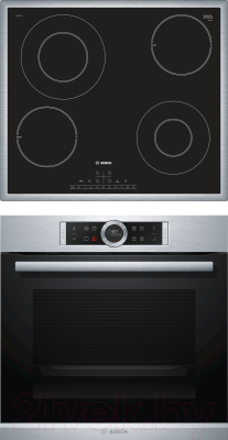 

Комплект встраиваемой техники Bosch, HBG655BS1 + PKG645FP1G