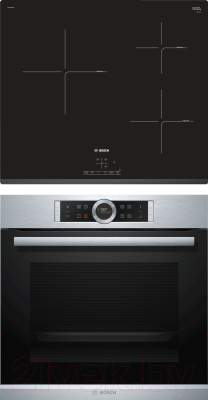 

Комплект встраиваемой техники Bosch, HBG655BS1 + PUC631BB1E