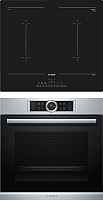 

Комплект встраиваемой техники Bosch, HBG655BS1 + PVQ611FC5E