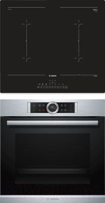 

Комплект встраиваемой техники Bosch, HBG655BS1 + PVQ611FC5E