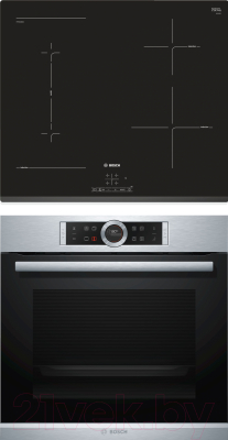 

Комплект встраиваемой техники Bosch, HBG655BS1 + PWP631BB1E