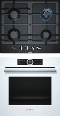 

Комплект встраиваемой техники Bosch, HBG633TW1 + PCH6A6B90R