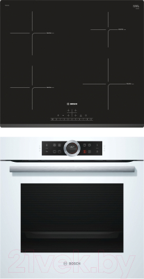 

Комплект встраиваемой техники Bosch, HBG633TW1 + PIE631FB1E