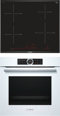 

Комплект встраиваемой техники Bosch, HBG633TW1 + PIE675DC1E