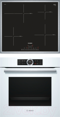 

Комплект встраиваемой техники Bosch, HBG633TW1 + PIF645FB1E