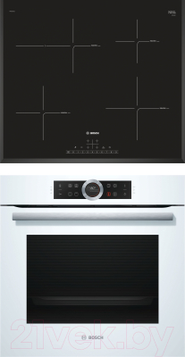 

Комплект встраиваемой техники Bosch, HBG633TW1 + PIF651FB1E