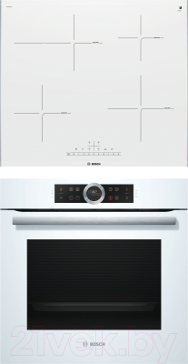 

Комплект встраиваемой техники Bosch, HBG633TW1 + PIF672FB1E