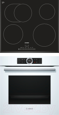 

Комплект встраиваемой техники Bosch, HBG633TW1 + PKB651F17