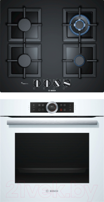 

Комплект встраиваемой техники Bosch, HBG633TW1 + PPH6A6B20R