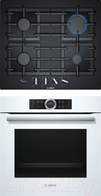 

Комплект встраиваемой техники Bosch, HBG633TW1 + PPP6A6C90R