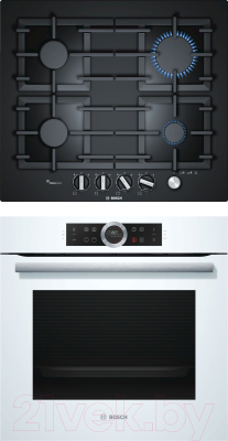 

Комплект встраиваемой техники Bosch, HBG633TW1 + PPP6A6M90R