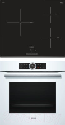 

Комплект встраиваемой техники Bosch, HBG633TW1 + PUC631BB1E